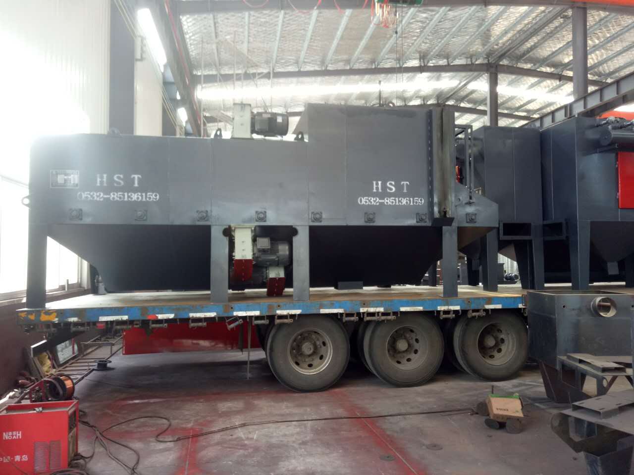 吉林白城整車發貨發698輥道通過式拋丸機