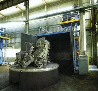 轉盤式拋丸除銹機-打砂清理設備環保