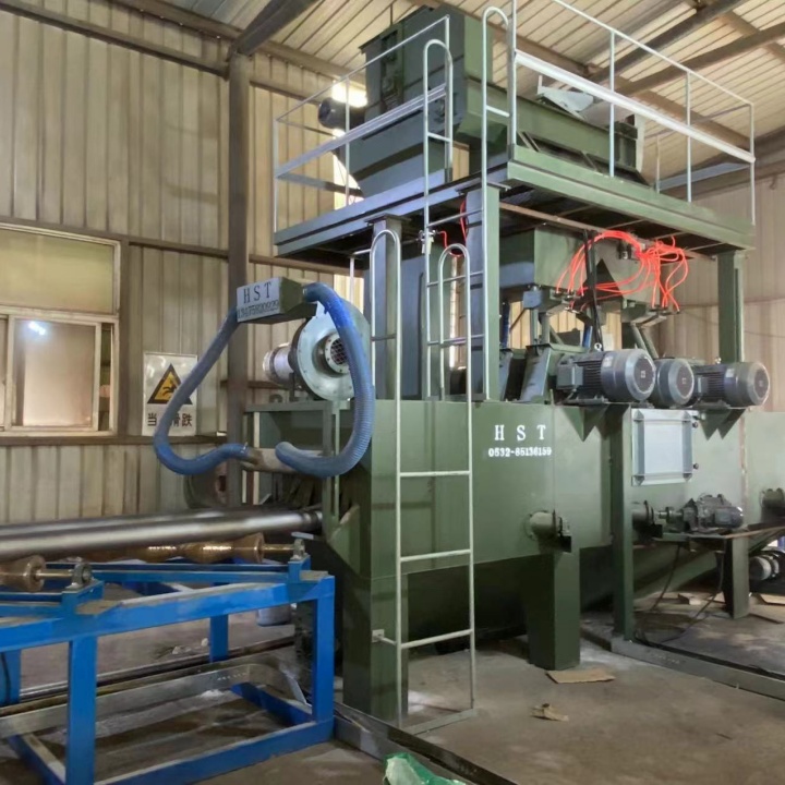 油罐噴砂除銹防腐_油庫防腐打砂除銹機_防銹涂油機