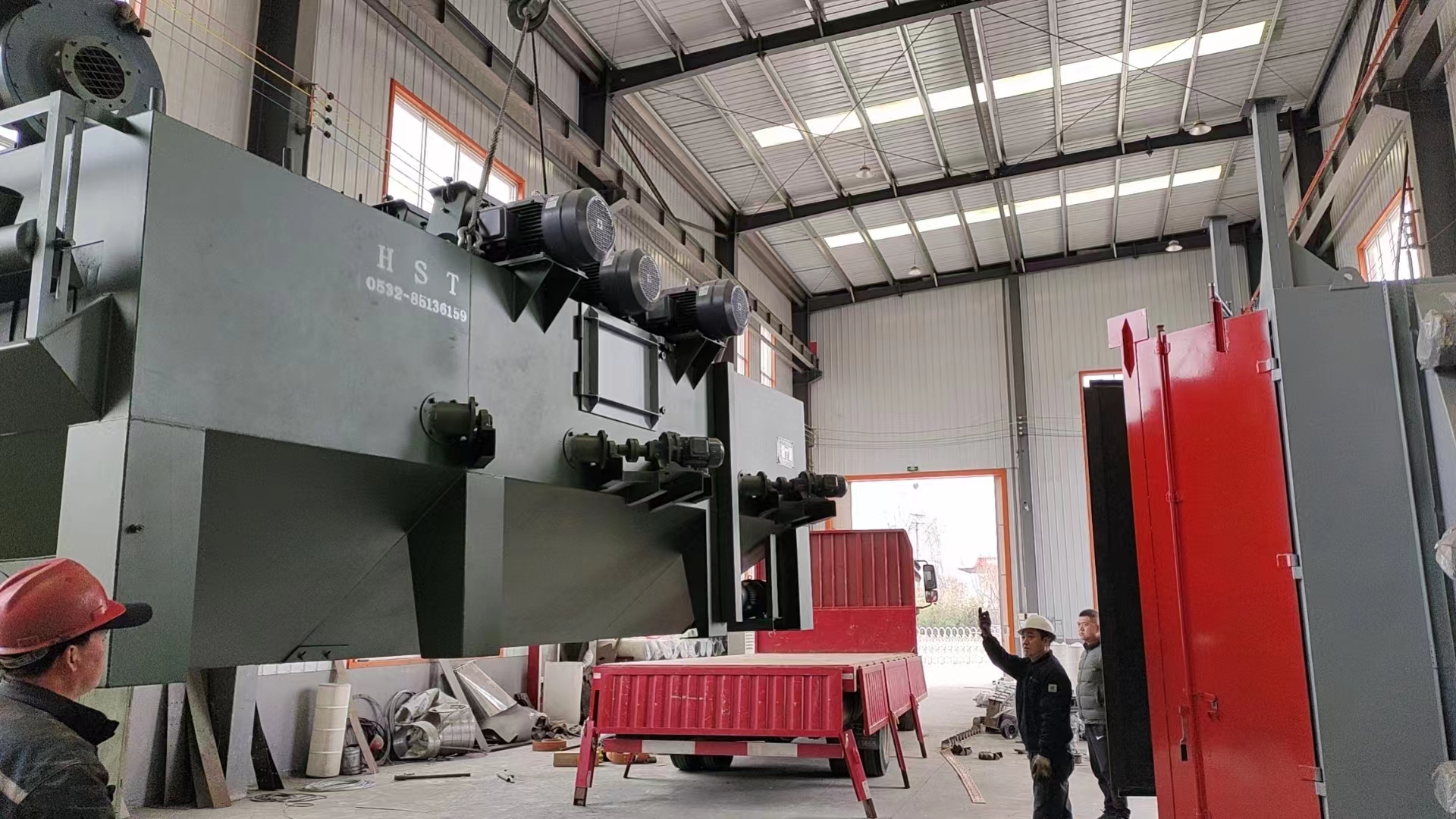 防腐管道拋丸機圖片_防腐拋丸機工作視頻_管道防腐拋丸機